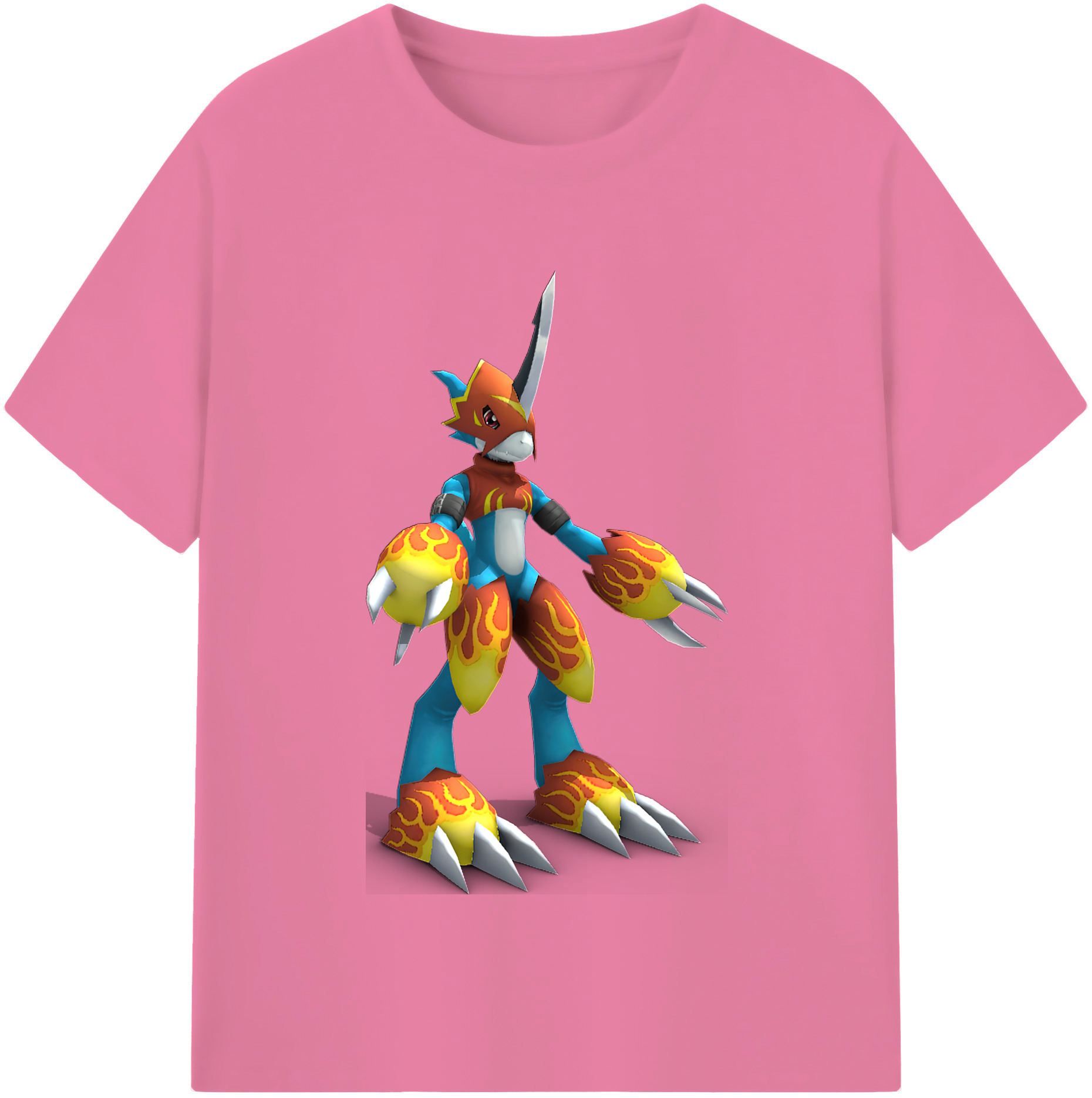 （画像用） Digimon デジタルモンスター/デジモン 綿100％半袖Tシャツ（フロントプリント）